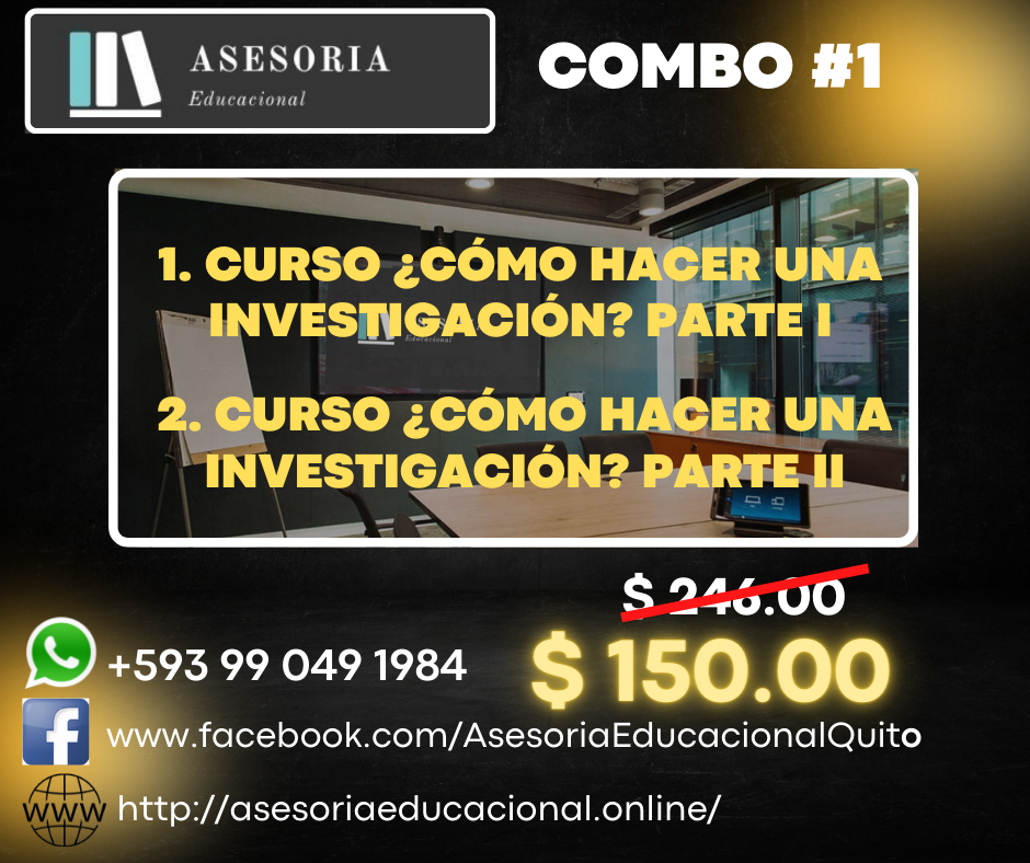 Asesoría Educacional Cursos Combo 1